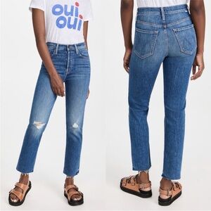 Mother Tomcat Ankle Fray Jeans, Globe Trotter